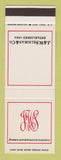 Matchbook Cover - J&W Seligman SAMPLE