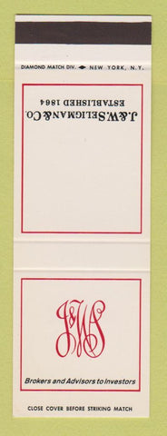 Matchbook Cover - J&W Seligman SAMPLE