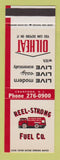 Matchbook Cover - Reel Strong Fuel Heating Cranford NJ SAMPLE