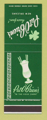 Matchbook Cover - Pat O'Brien's New Orleans LA SAMPLE