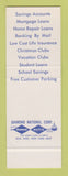 Matchbook Cover - Poughkeepsie Savings Bank NY SAMPLE