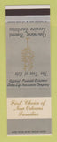 Matchbook Cover - Tharp Sontheimer Funeral Home New Orleans LA SAMPLE