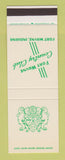 Matchbook Cover - Fort Wayne Country Club IN SAMPLE