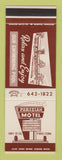 Matchbook Cover - Parisian Motel Paris TN SAMPLE