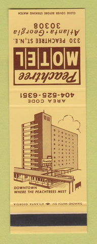 Matchbook Cover - Peachtree Motel Atlanta GA SAMPLE