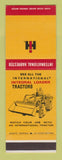 Matchbook Cover - International Harvester Tractors Loader SAMPLE