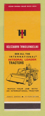 Matchbook Cover - International Harvester Tractors Loader SAMPLE