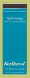 Matchbook Cover - Northwest National Bank Oklahoma City OK SAMPLE