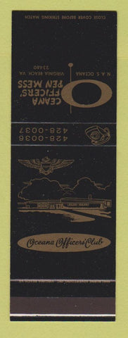 Matchbook Cover - Oceana Officers' Mess Virginia Beach VA SAMPLE