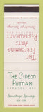 Matchbook Cover - Gideon Putnam Hotel Saratoga Springs NY SAMPLE
