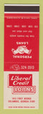 Matchbook Cover - Liberal Credit Loans Columbus GA SAMPLE