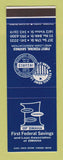 Matchbook Cover - First Federal Savings and Loan Omaha NE SAMPLE