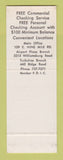 Matchbook Cover - Fairfield National Bank  SAMPLE