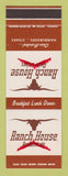 Matchbook Cover - Ranch House Restaurants CHAIN SAMPLE