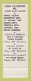 Matchbook Cover - Sturm Freightways Trucking Peoria IL SAMPLE