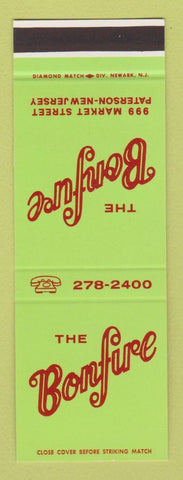 Matchbook Cover - The Bonfire Paterson NJ SAMPLE