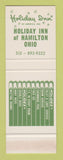 Matchbook Cover - Holiday Inn Hamilton OH SAMPLE