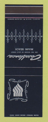 Matchbook Cover - Casablanca Hotel Miami Beach FL SAMPLE