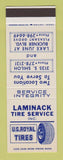 Matchbook Cover - Laminack Tire Service US Royal Dallas? TX SAMPLE