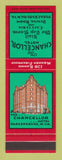 Matchbook Cover - Chancellor Hotel Parkersburg WV SAMPLE