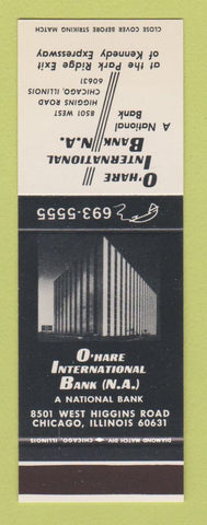 Matchbook Cover - O'Hare International Bank Chicago IL SAMPLE