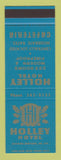 Matchbook Cover - Holley Hotel Charleston WV SAMPLE