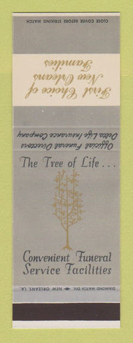Matchbook Cover - Tharp Sontheimer Funeral Home New Orleans LA SAMPLE