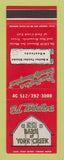 Matchbook Cover - Ed Tarbutton's Barn at York Creek New Braunfels TX SAMPLE