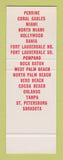 Matchbook Cover - New England Oyster House Miami Tampa Orlando FL SAMPLE