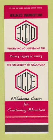 Matchbook Cover - University of Oklahoma Norman OK Sooners SAMPLE