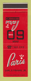 Matchbook Cover - Paris Cleaners Carl D Franke Jr Springfield IL SAMPLE