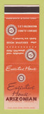 Matchbook Cover - Executive House Arizonian Scottsdale AZ SAMPLE