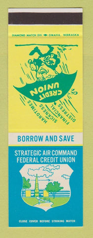 Matchbook Cover - Stategic Air Command SAC Credit Union SAMPLE