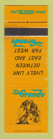 Matchbook Cover - Rio Grande Railroad WEAR SAMPLE
