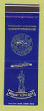 Matchbook Cover - West Virginia University Morgantown WV Mountainlair SAMPLE