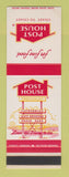 Matchbook Cover - Post House Restaurants SAMPLE