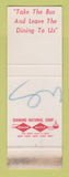 Matchbook Cover - Post House Restaurants SAMPLE