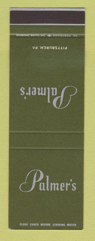 Matchbook Cover - Palmer's Pittsburgh PA Restaurant SAMPLE