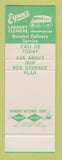 Matchbook Cover - Egan's Laundry Cleaners Providence RI SAMPLE
