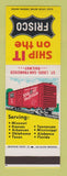 Matchbook Cover - Frisco Railroad SAMPLE