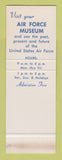 Matchbook Cover - Wright Patterson Air Force Base OH SAMPLE
