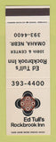 Matchbook Cover - Ed Tull's Rockbrook Inn Omaha NE SAMPLE