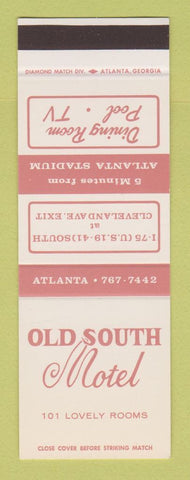 Matchbook Cover - Old South Motel Atlanta GA SAMPLE