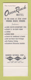 Matchbook Cover - Ocean Ranch Motel Virginia Beach VA SAMPLE