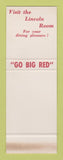 Matchbook Cover - University of Nebraska Cornhuskers Lincoln NE SAMPLE