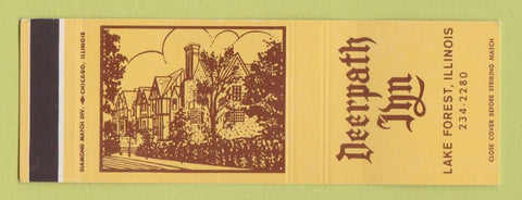 Matchbook Cover - Deerpath Inn Lake Forest IL WEAR SAMPLE