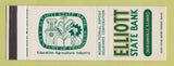Matchbook Cover - Elliott State Bank Jacksonville IL SAMPLE