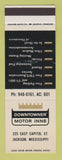 Matchbook Cover - Downtowner Motor Inns Jackson MS SAMPLE