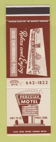 Matchbook Cover - Parisian Motel Paris TN SAMPLE
