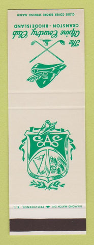 Matchbook Cover - Alpine Country Club Cranston RI SAMPLE